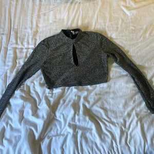 H&M glittery crop top